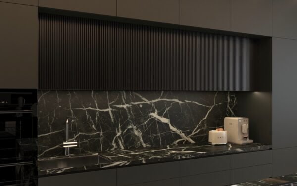 Nexus Nero Marble Slab 3/4" - Image 2